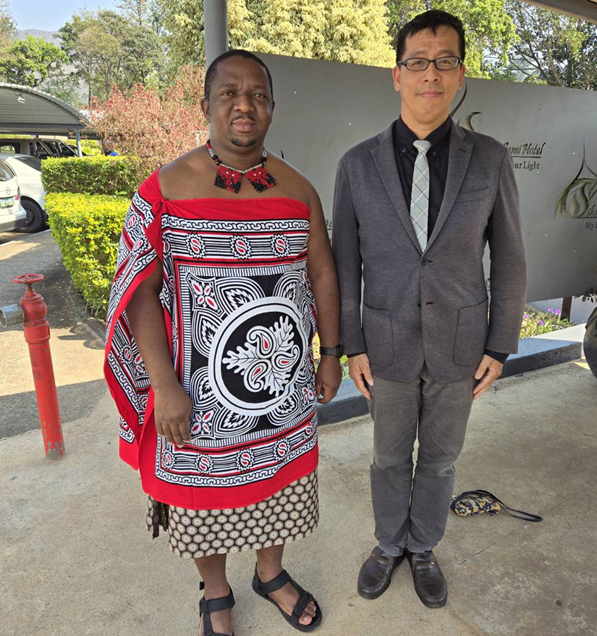 MAS Director Philip Hsiaopong Liu with Eswatini’s Minister of Labor, Hon. Phila Buthelezi