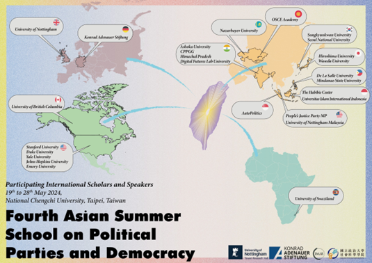 The Poster of Asian Summer School on Political Parties and Democracy