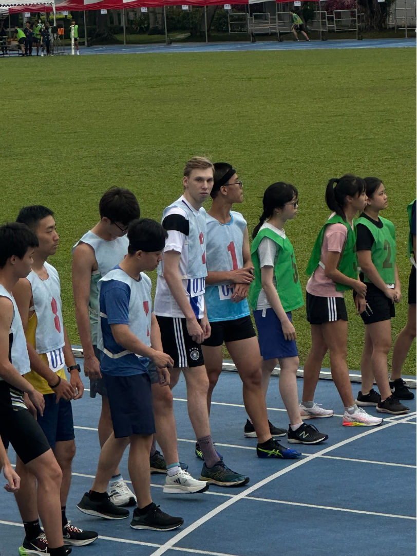 IMAS 1st Year, Jan Broese of Germany is getting ready to start the 5000-meter race.