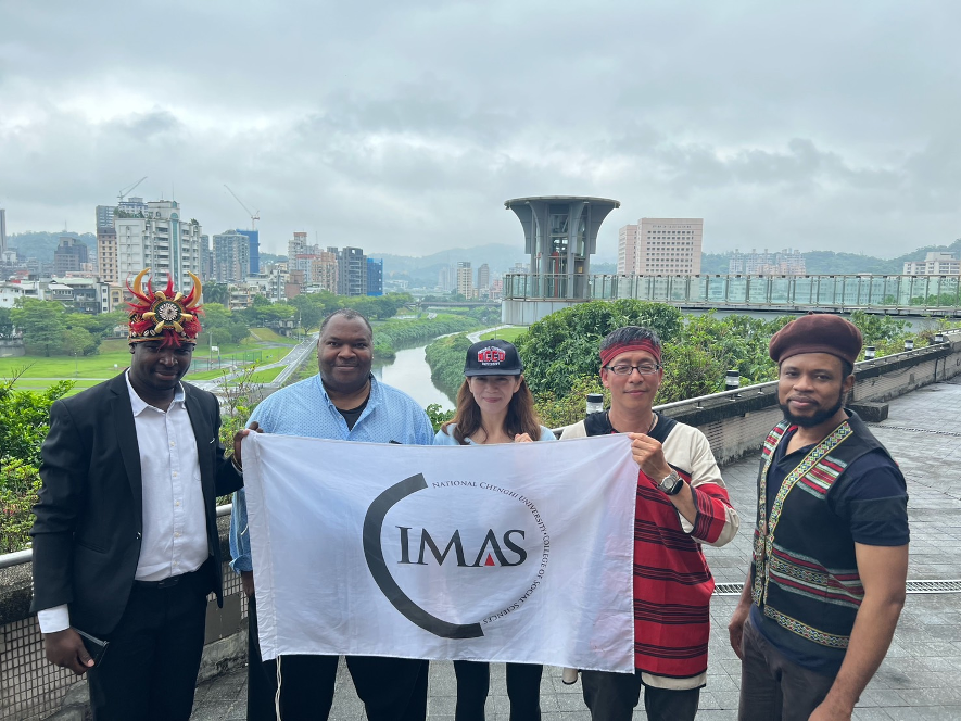 From right to left: Professor Nnanna Arukwe, University of Nigeria; Professor Philip Hsiaopong Liu, IMAS Program Director; NCCU Senior Secretary for International Cooperation Lexie Yap; Professor Sabe