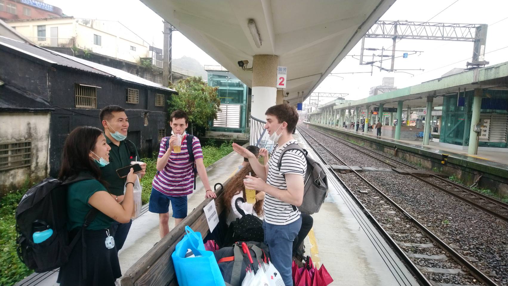 IMAS participants in Ruifang railroad station