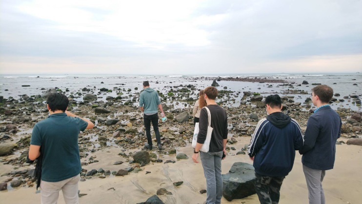 IMAS students at the landing point of the French Marines