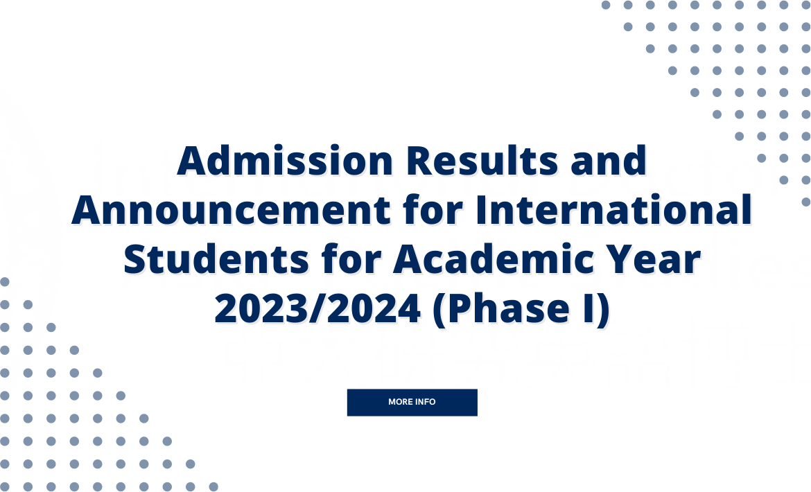 [Announcement] Admission Results and Announcement for International