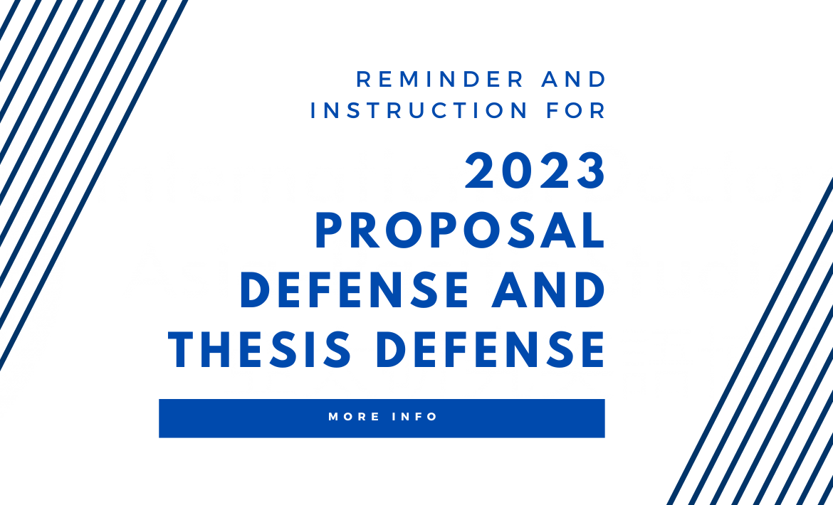 thesis defense announcement
